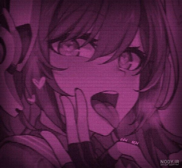  عکس انیمه کیوت صورتی