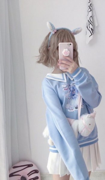  عکس انیمه دخترانه صورتی