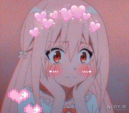 عکس انیمه صورتی با کیفیت