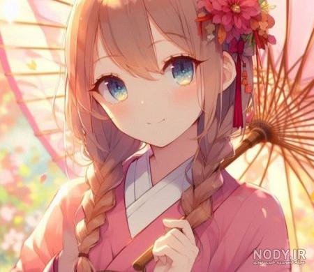  عکس انیمه صورتی با کیفیت