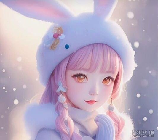  عکس انیمه صورتی با کیفیت
