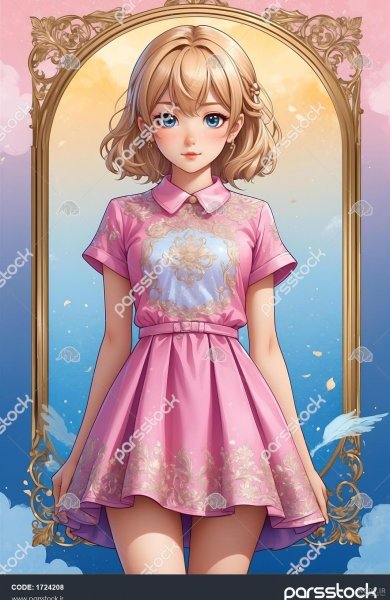  عکس انیمه صورتی با کیفیت