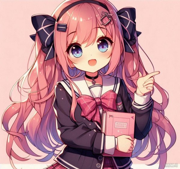  عکس انیمه صورتی با کیفیت