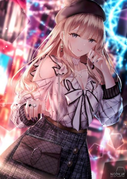  عکس انیمه صورتی با کیفیت