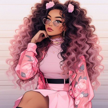  عکس دختر کارتونی خیلی زیبا