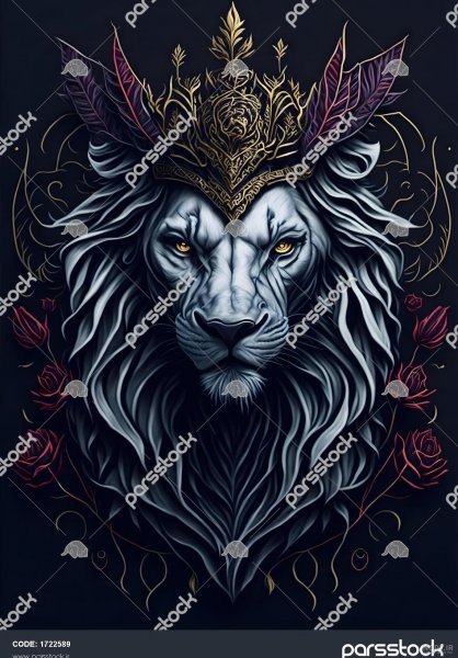  عکس شیر پرسپولیس با تاج