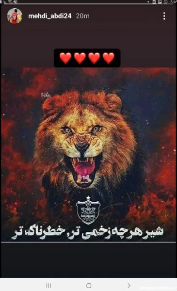  عکس شیر پرسپولیس جدید