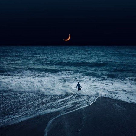  عکس دریا شمال در شب