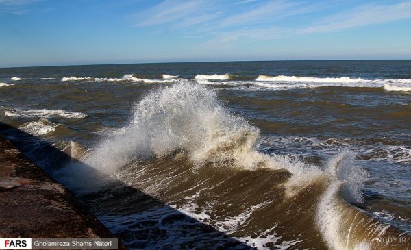  عکس دریا شمال در زمستان