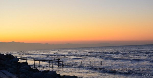  عکس دریا شمال در زمستان