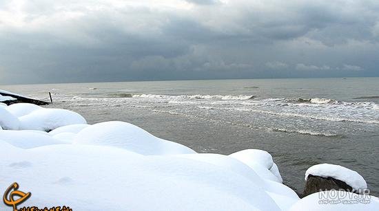  عکس دریا شمال در زمستان