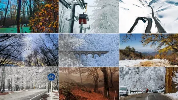  عکس دریا شمال در زمستان