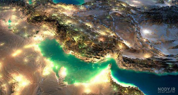  عکس دریای خلیج فارس در نقشه