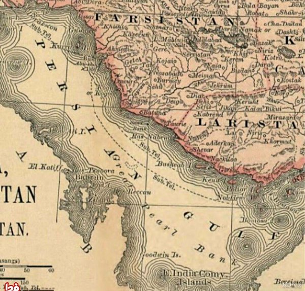  عکس دریای خلیج فارس در نقشه