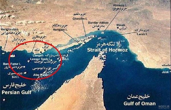  عکس دریای خلیج فارس در نقشه