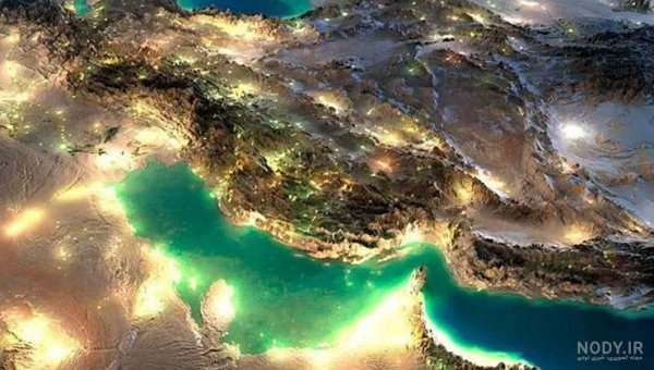  عکس دریای خلیج فارس از بالا