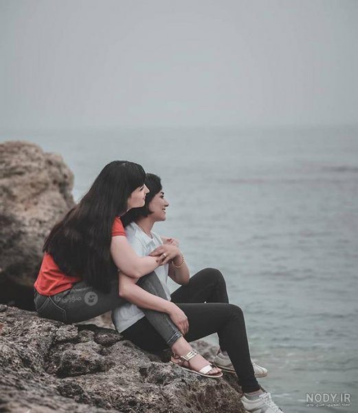  عکس دونفره کنار دریا عاشقانه