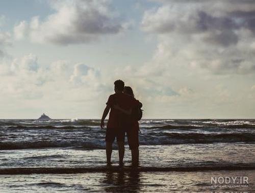  عکس دونفره کنار دریا عاشقانه