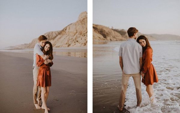  عکس دونفره کنار دریا عاشقانه