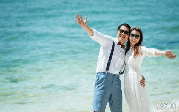  عکس دونفره کنار دریا ایرانی