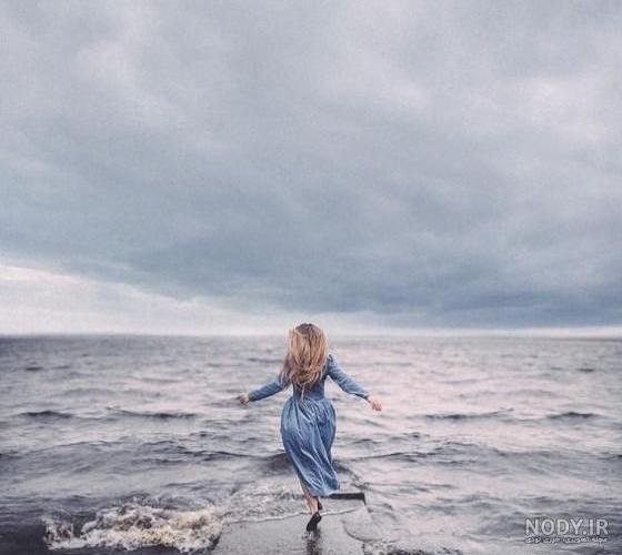  25 عکس دختر کنار ساحل برای پروفایل اینستاگرام