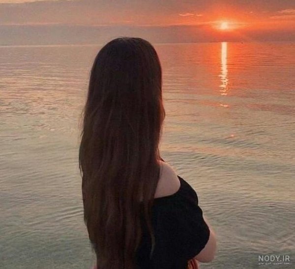  عکس دختر کنار دریا طبیعی