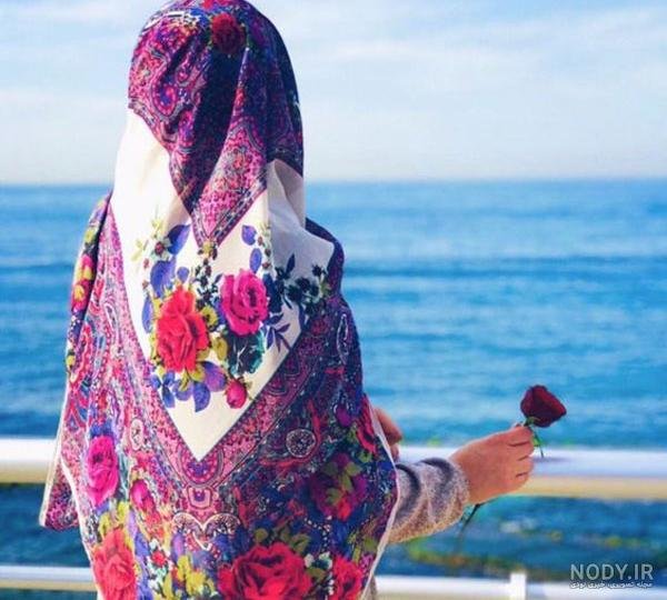  عکس دختر کنار دریا طبیعی