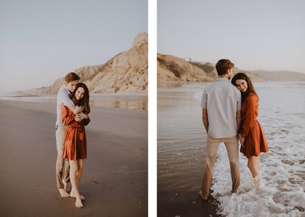  ژست عکس کنار دریا دونفره