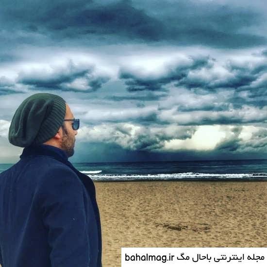  ژست عکس کنار دریا پسرانه