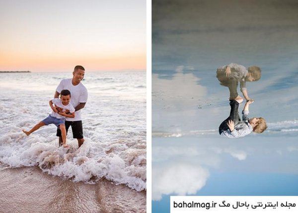  ژست عکس کنار دریا پسرانه