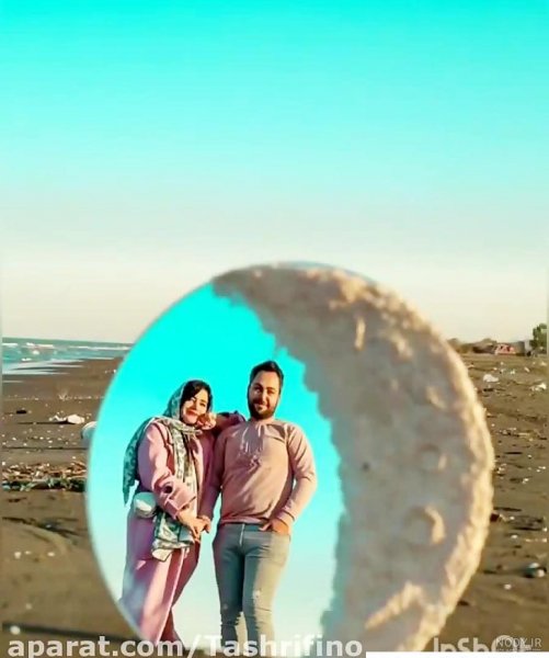  ژست عکس لب دریا اینستاگرام