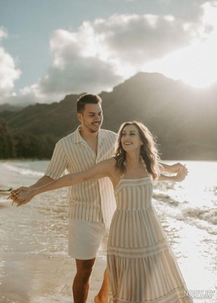  ژست عکس لب دریا اینستاگرام