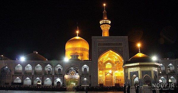  عکس حرم امام رضا با کبوتر