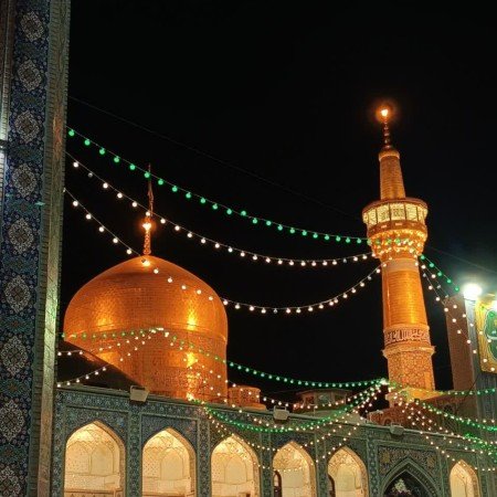  پروفایل عکس حرم امام رضا با نوشته زیبا