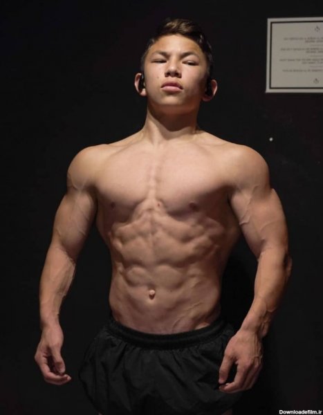  عکس بدنسازی پسر ۱۶ ساله ایرانی