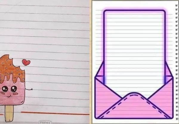  نقاشی دفتر مشق