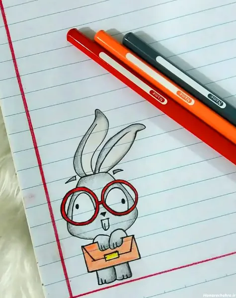  نقاشی حاشیه دفتر مشق جدید آسان