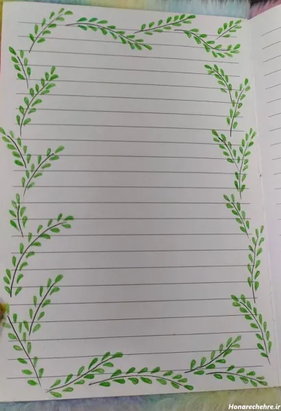  25 نقاشی دفتر مشق دخترانه اسان