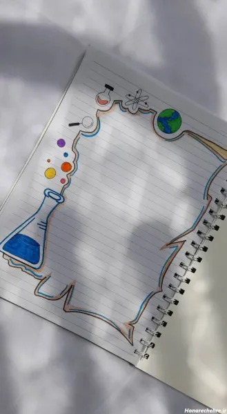  عکس تزیین دفتر مشق دخترانه فانتزی