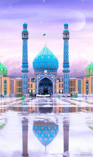  عکس مسجد جمکران با متن زیبا