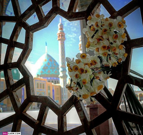  عکس مسجد جمکران با متن زیبا