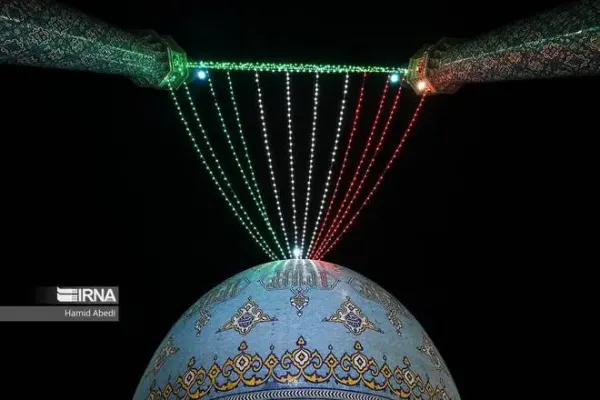  عکس از مسجد جمکران در شب نیمه شعبان