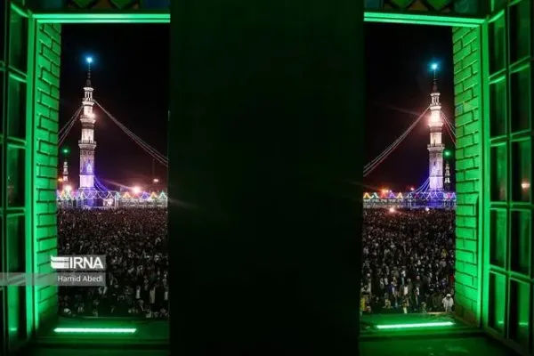  عکس از مسجد جمکران در شب نیمه شعبان