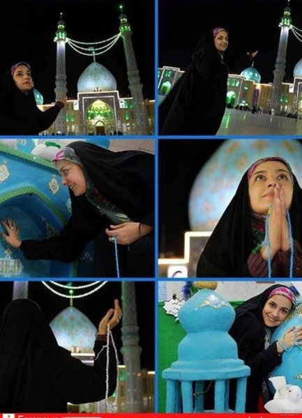 عکس جمکران و گل نرگس