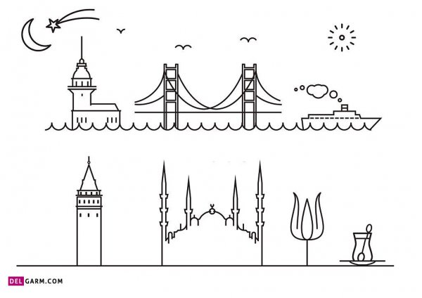  عکس مسجد نقاشی