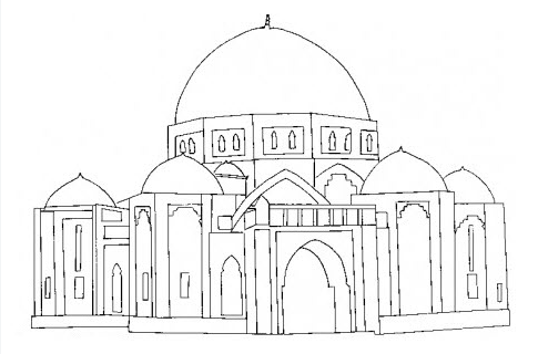  عکس مسجد نقاشی