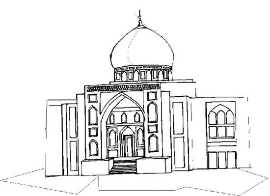  عکس مسجد نقاشی