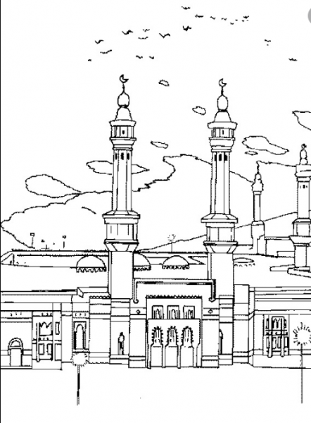  عکس مسجد نقاشی