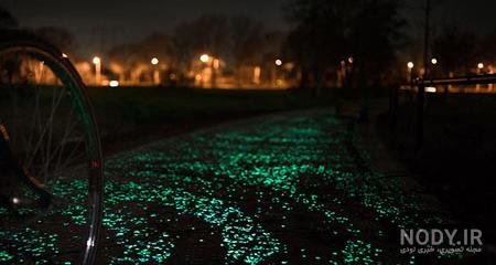  عکس جاده در شب برای پروفایل