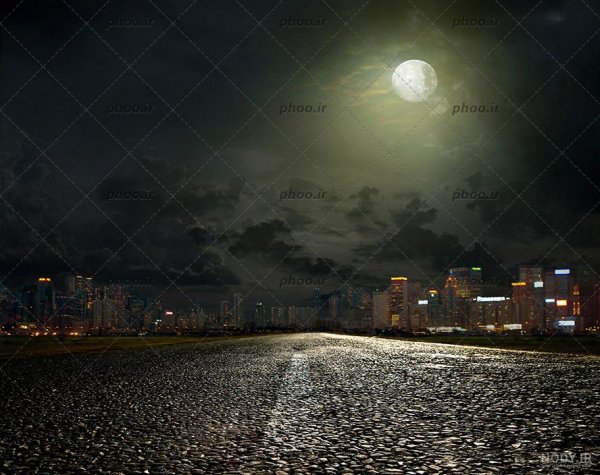  عکس جاده در شب برای پروفایل